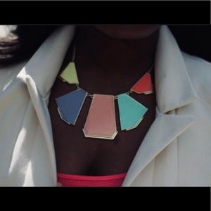Zara Geometric Panel Necklace